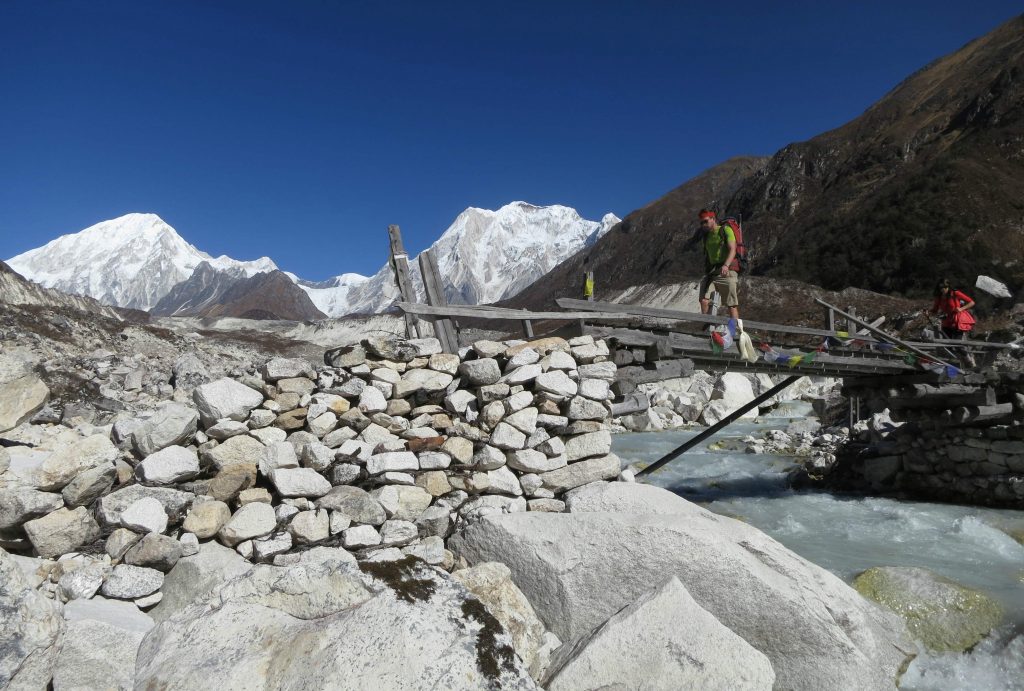 temporary suspension bride in Manaslu region Nepal 