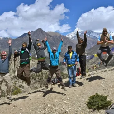 group joining trekking in Nepal