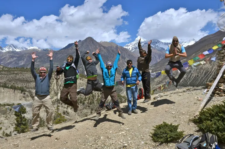 group joining trekking in Nepal 