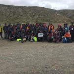 Australian group celebrate succesfull parikrama ending point.