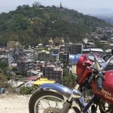 Moter Bike tour in Kathmandu.