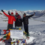 on the summit of Thorng la pass alt.5416m