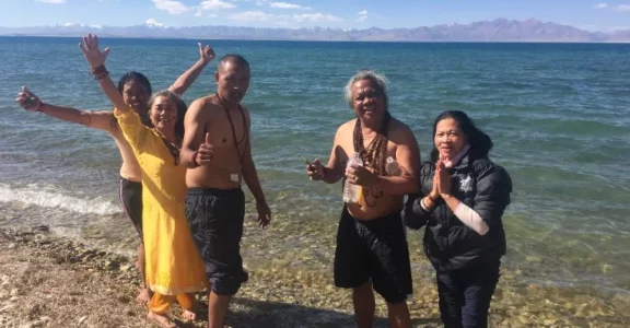 Lake manasarovar in kailash region
