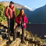 a couple from USA heading to Ghorepani Poonhill viewpoint