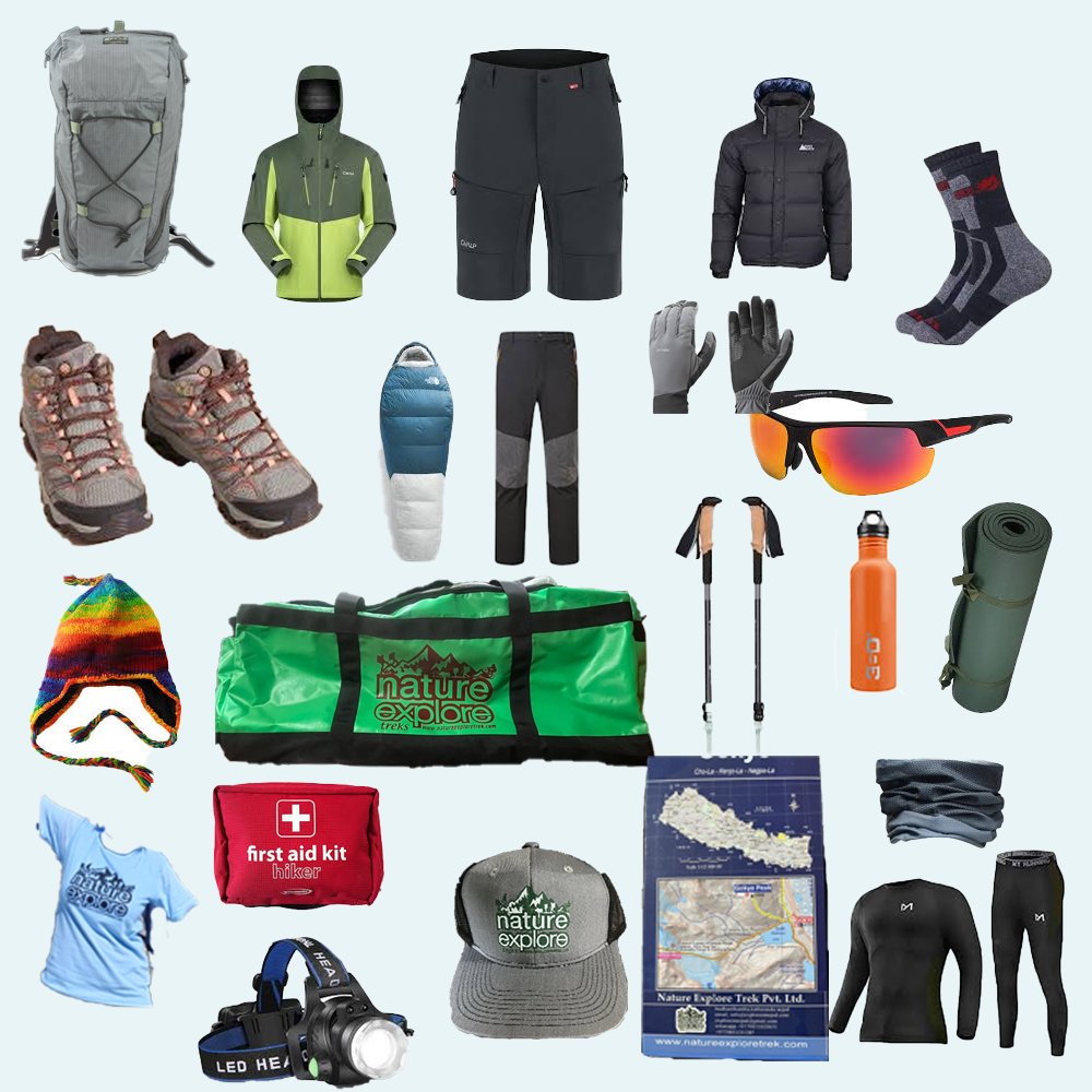 Manaslu circuit trek in April and May equipment list 