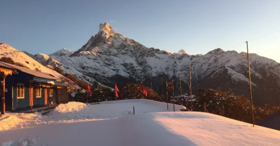 Mt. fishtail view from Badal dada.