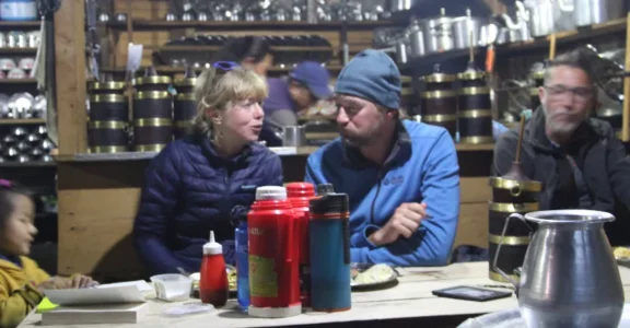 Tradistional kitchen of local people along the trek