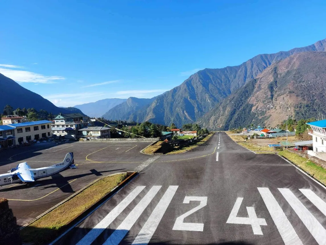 Lukla airport.