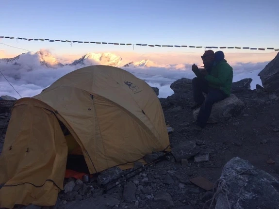 Camping near Mera Peak