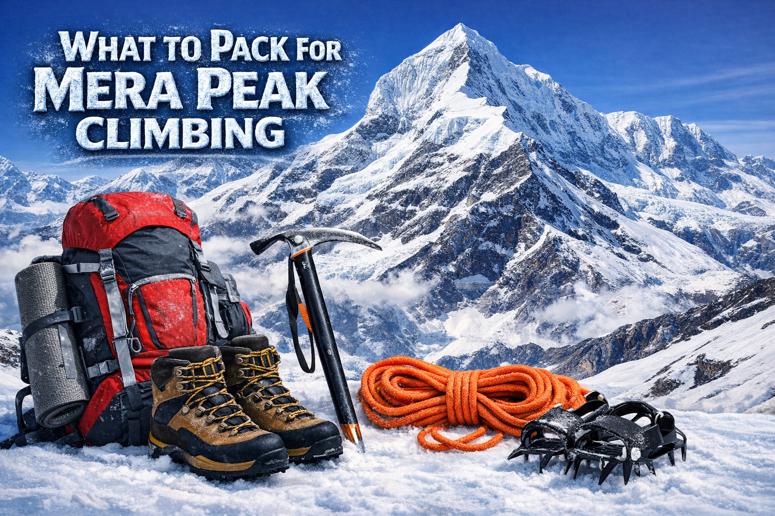 What to Pack for Mera Peak Climbing I Full Gear List
