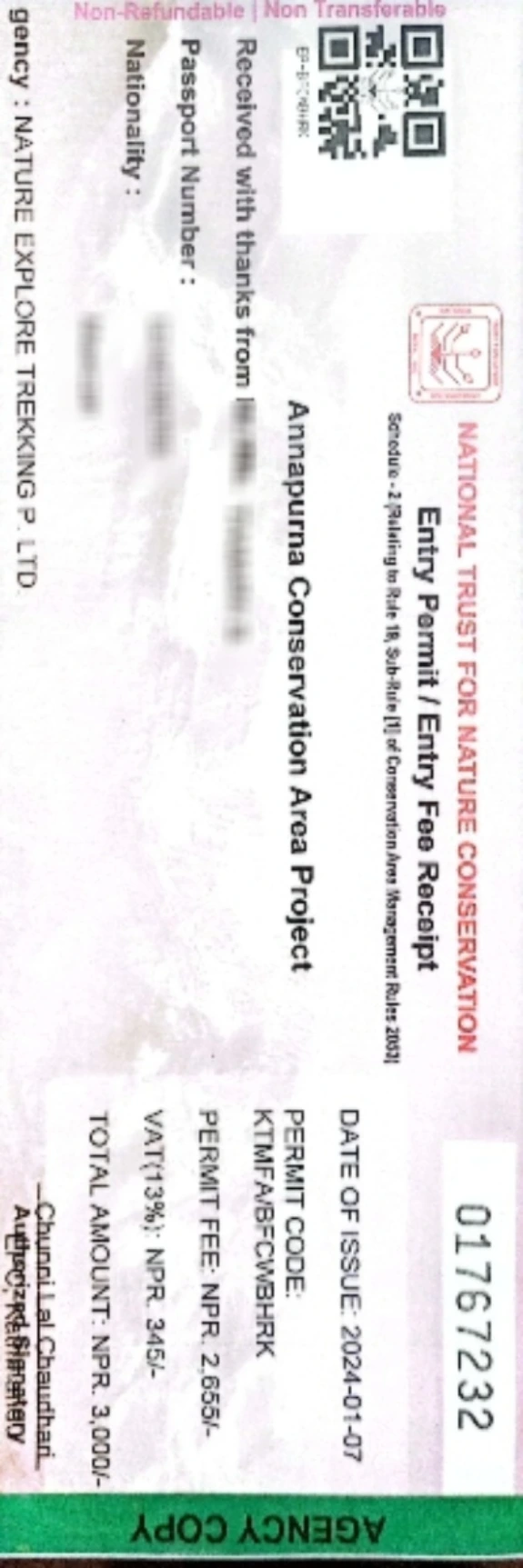 conservation area permit