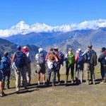 view of the Annapurna ranges from Mutinath