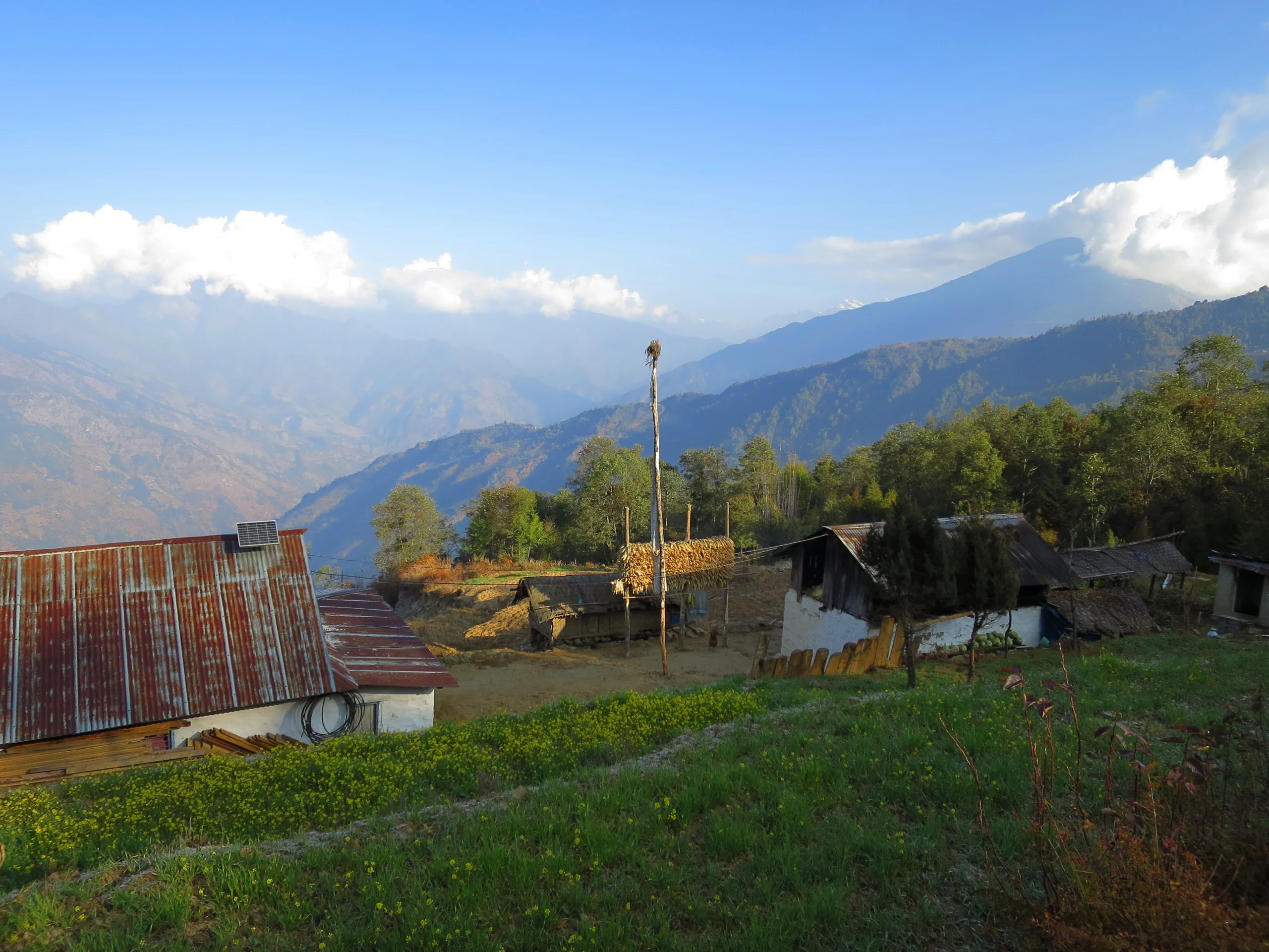 beautiful village in the way to Kanchenjunga circuit scaled