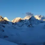 Sunrise over Everest ranges
