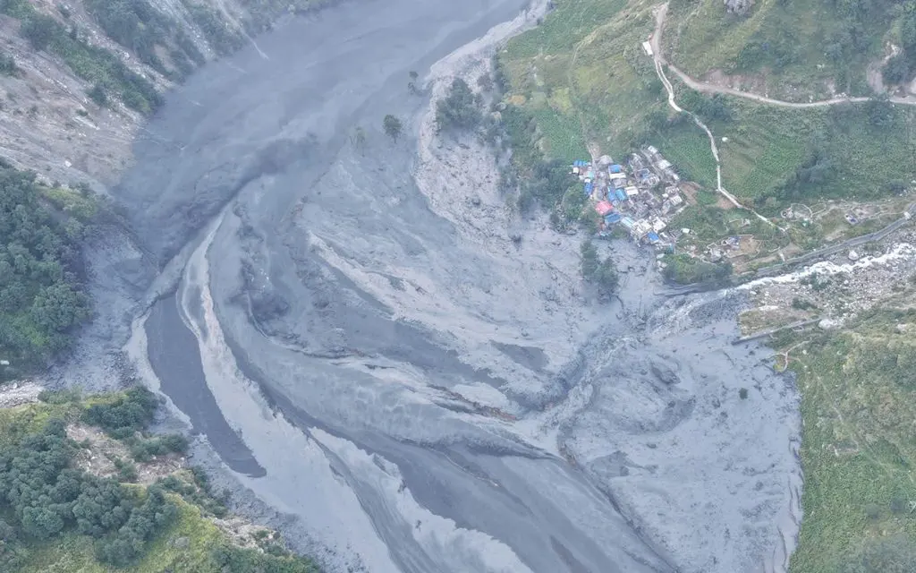 Budhi Gandaki flood impact on the Manaslu Trek